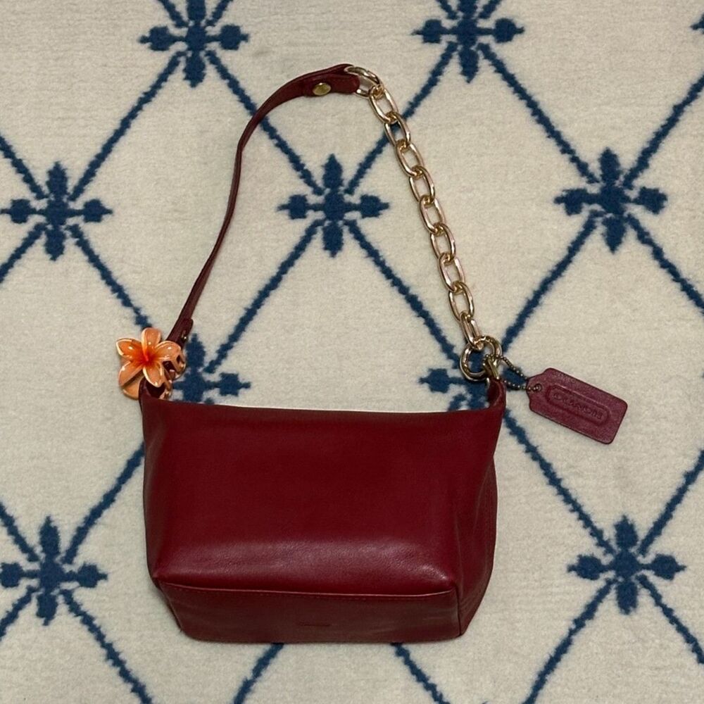 Coach Vintage Legacy Classic Pouch Mini Shoulder Bag - Red